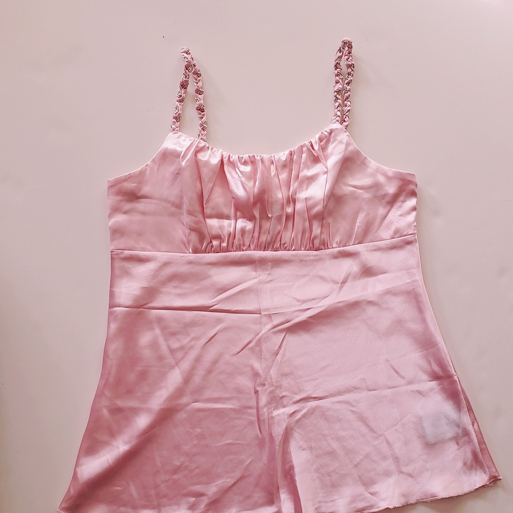 2 for $30!! Baby Pink Silk Top